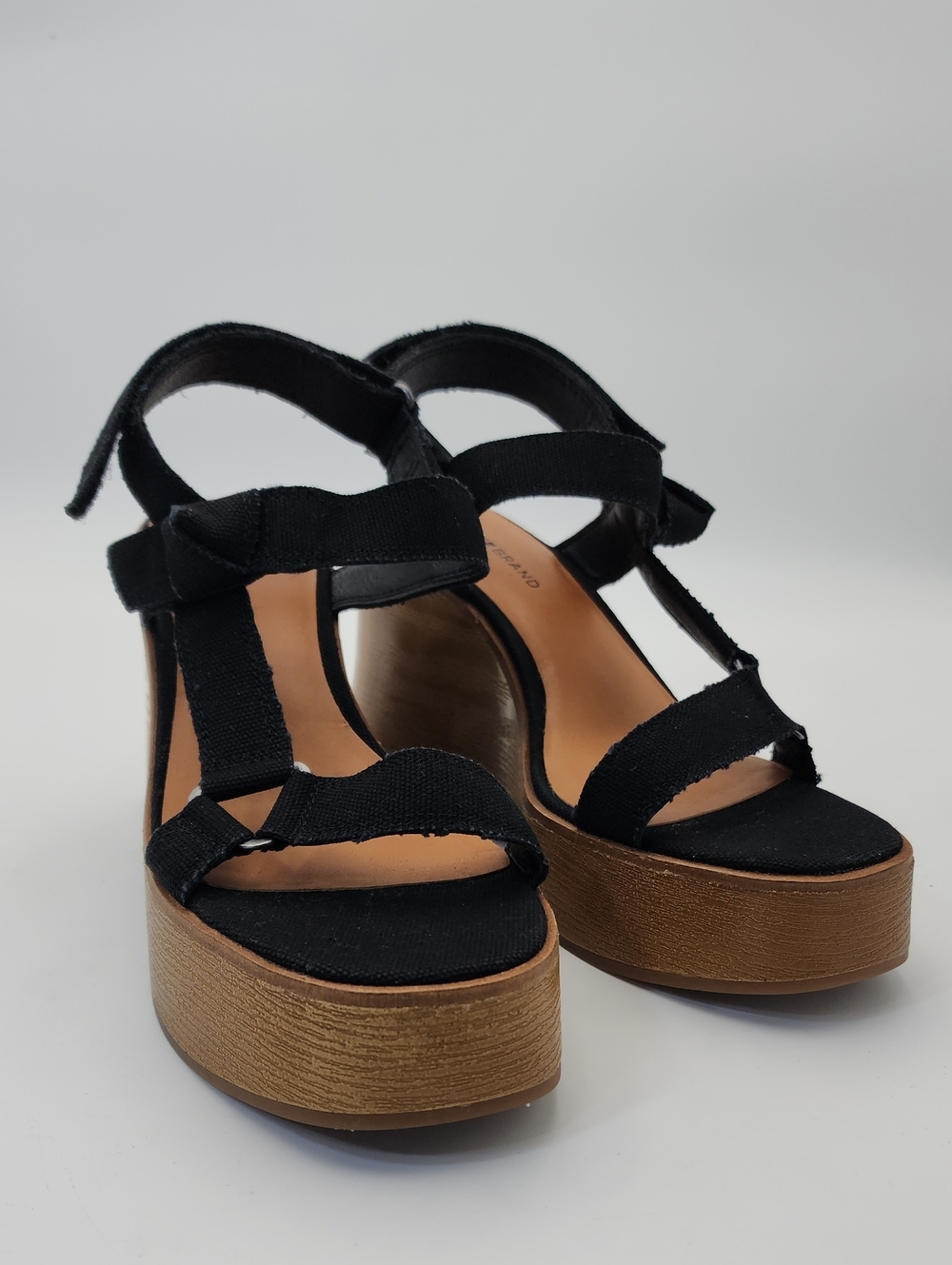 Lucky Brand Demmia Black Canvas Platform Wedge NWOT Size 8 - Picture 3 of 13